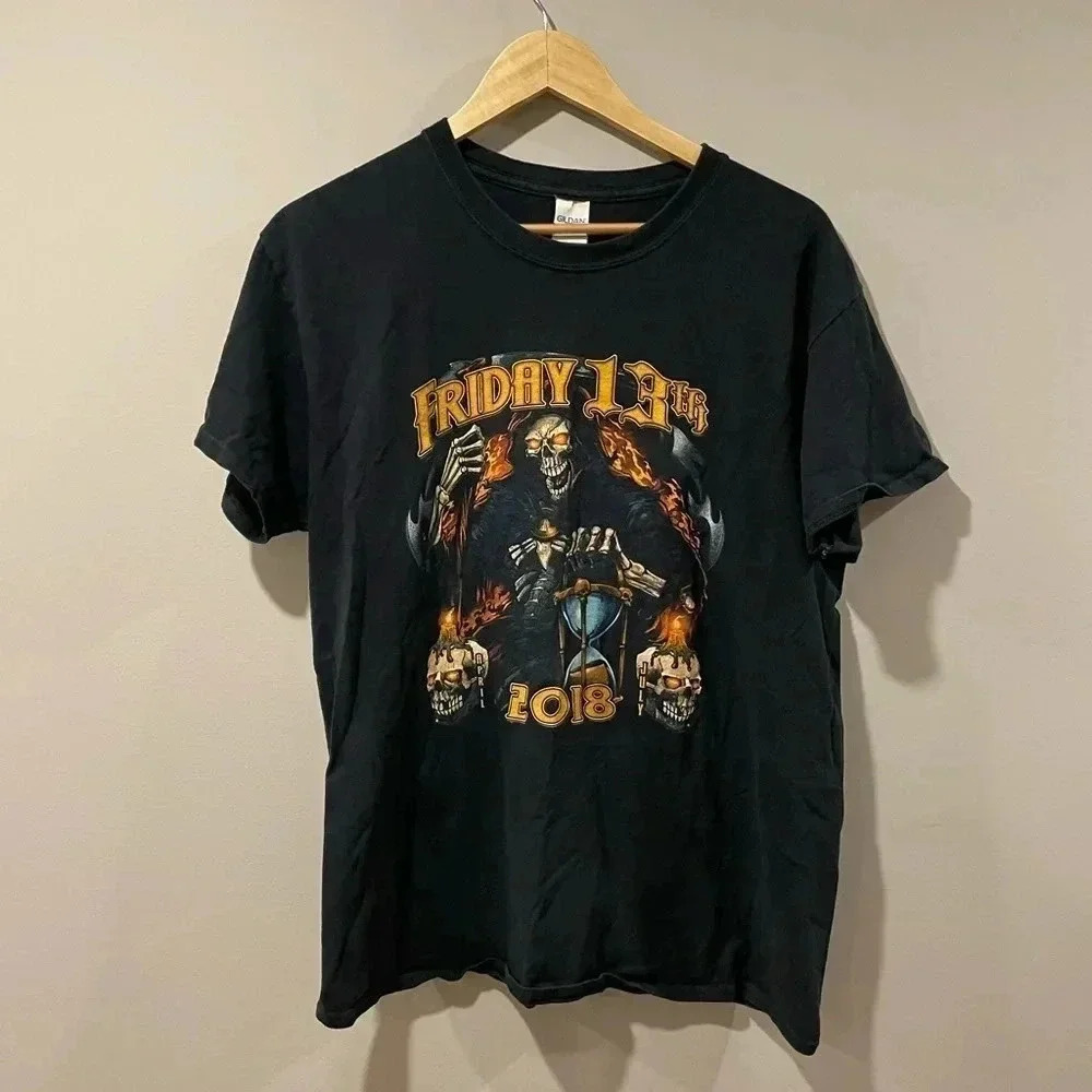 Friday 13th  - Port Dover 2018 Biker Motorcycle T-Shirt
